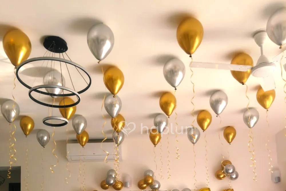 Chrome Balloon Birthday Surprise Decor