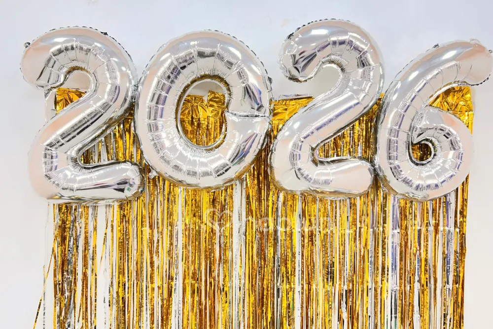 Happy New Year Balloon Decor