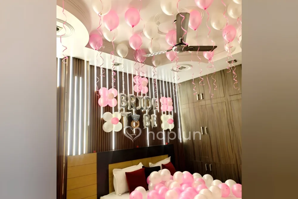 Metallic Bride to Be Balloon Decoration