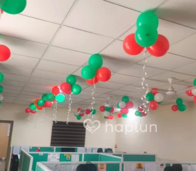Office Christmas Balloon Decoration