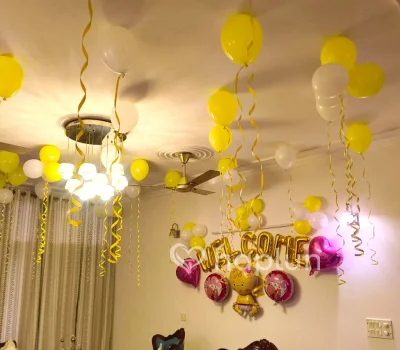 Yellow & White Baby Girl Decor