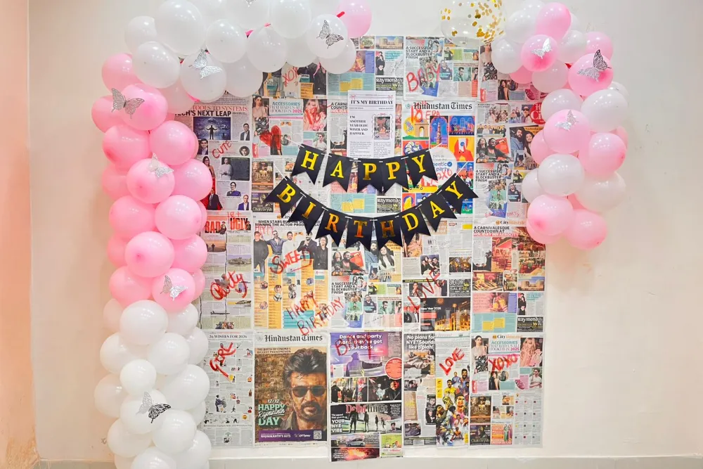 Aesthetic Birthday Backdrop Decor