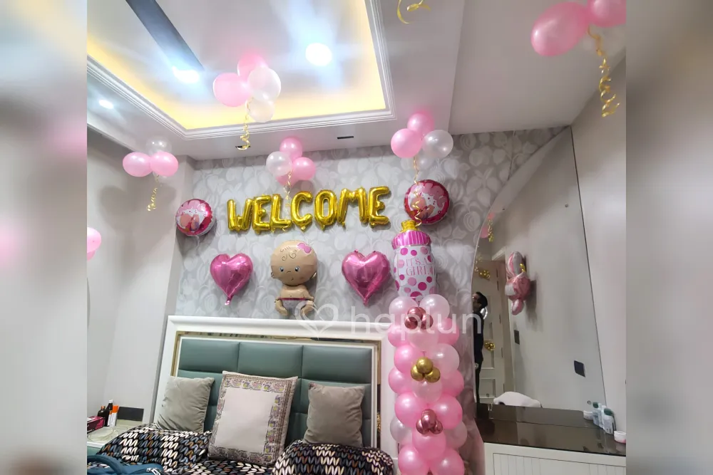 Baby Girl Royal Welcome Decoration