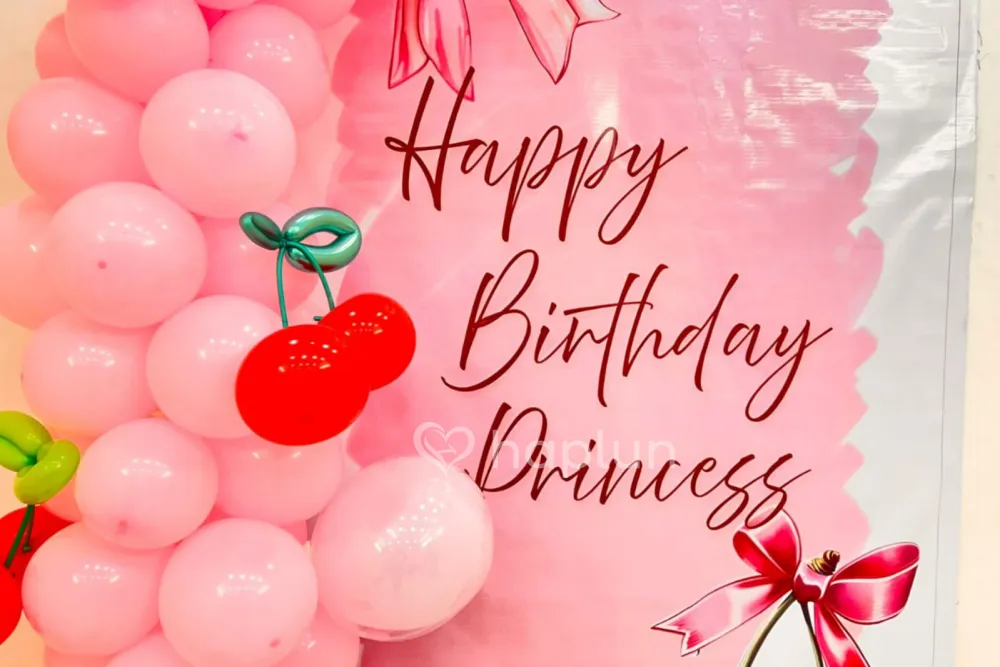 Cherry Birthday Balloon Decor