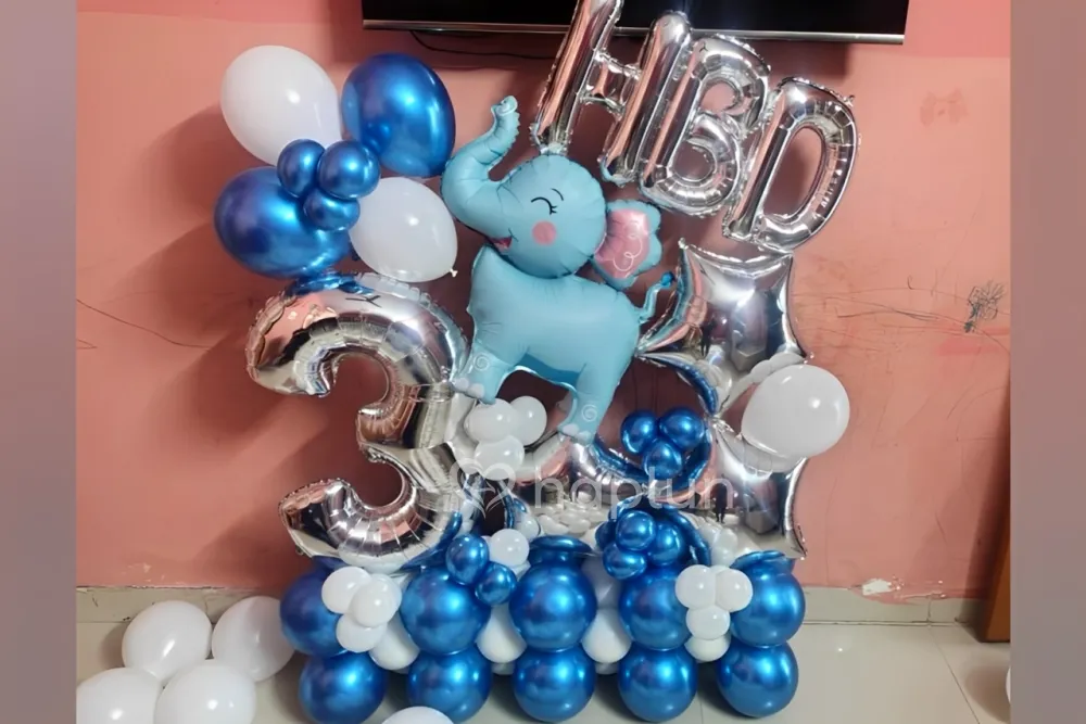 Elephant Marquee Theme Decor