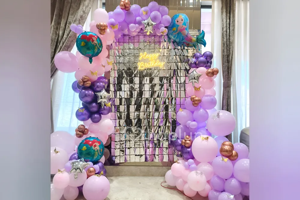 Glossy Mermaid Garland Decor