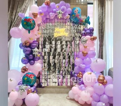 Glossy Mermaid Garland Decor