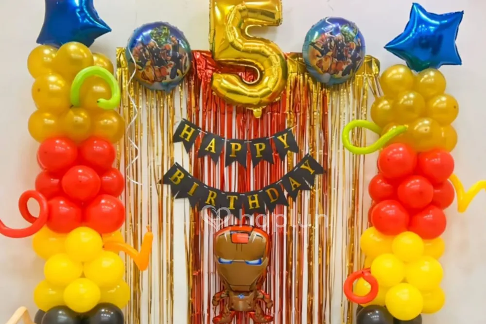 Iron Man Kids Theme Decoration