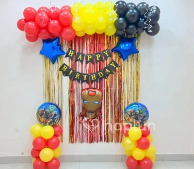 Iron Man Theme Decoration