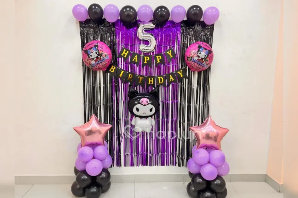 Kuromi Backdrop Decoration for Kids