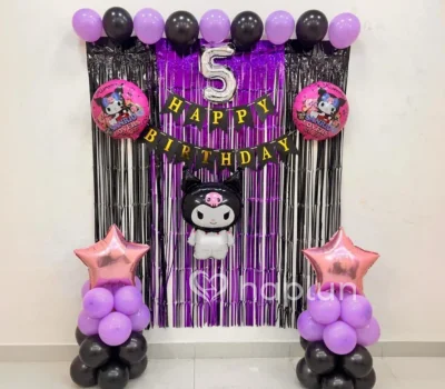 Kuromi Backdrop Decoration for Kids