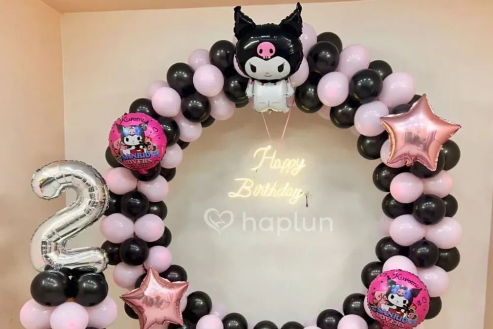 Kuromi Theme Balloon Decor