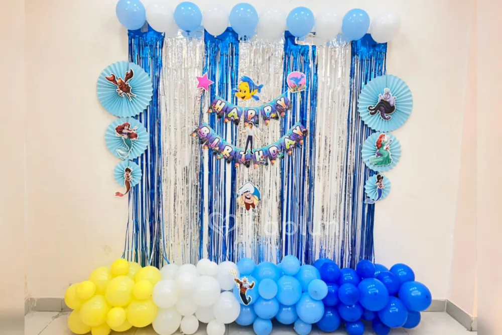 Mermaid Theme Backdrop Decor