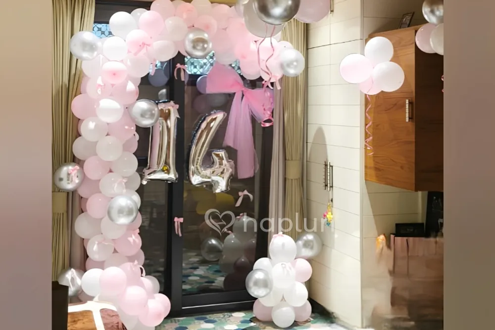Pink Bow Birthday Decor