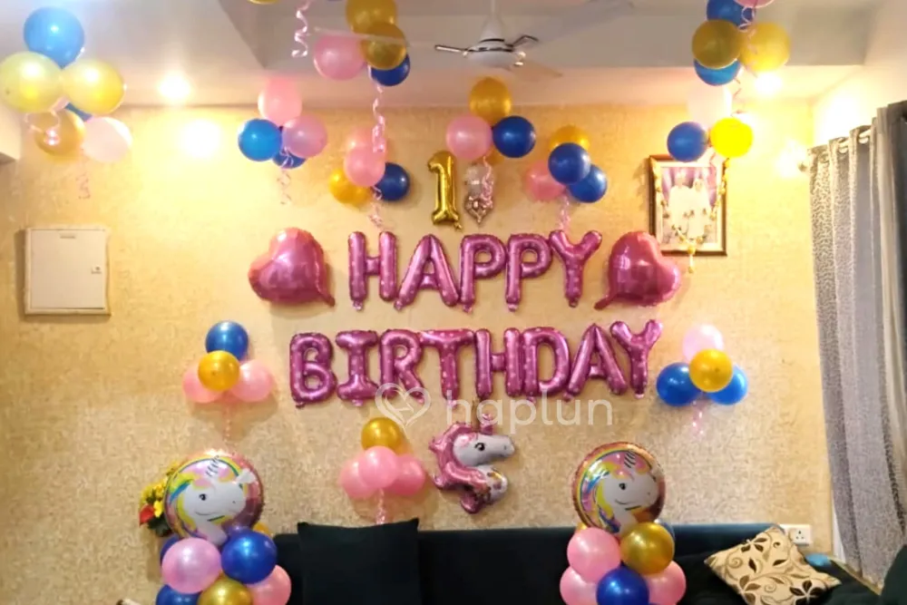 Unicorn Birthday Theme Decoration