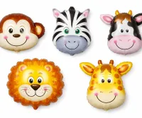 1 Set of Animal Faces (5 Foils)
