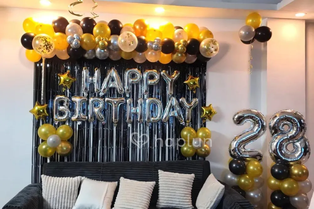 Black Golden Special Birthday Decor