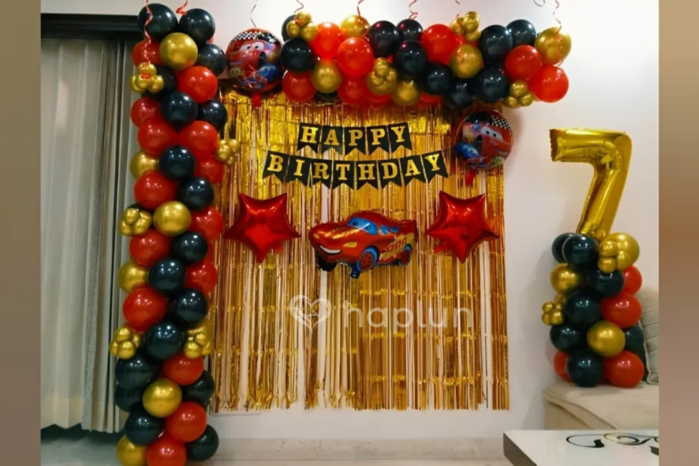 Car Theme Kids Birthday Decoration