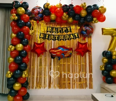 Car Theme Kids Birthday Decoration