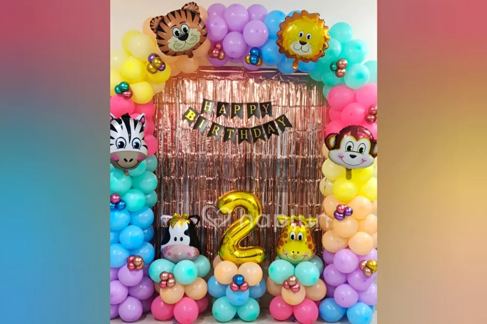 Colorful Jungle Theme Decoration