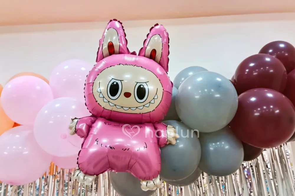 Labubu pink theme decoration