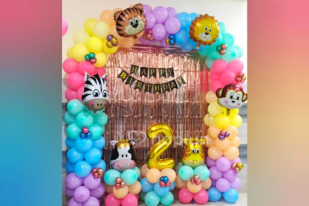 Multi Color Jungle Theme Decoration