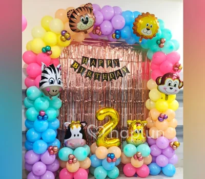 Colorful Jungle Theme Decoration