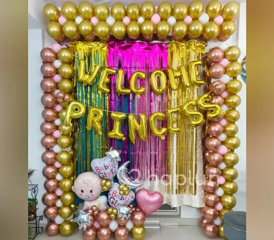 New Born Baby Girl Welcome Decor