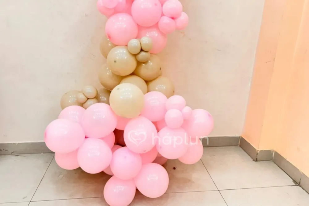 Pink and Peach Girl Birthday Decor