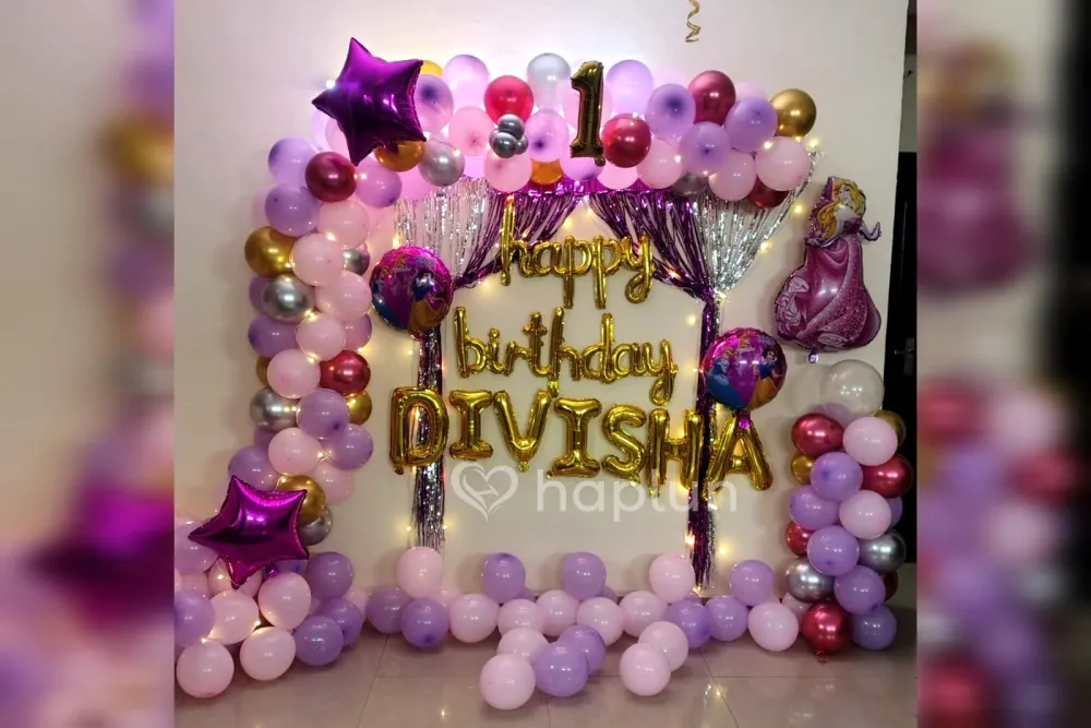 Pink Princess Theme Surprise Decoration