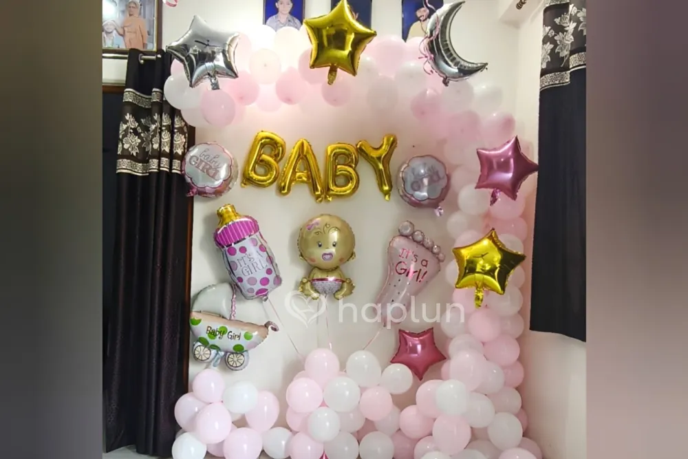 Surprise Baby Girl Welcome Decor