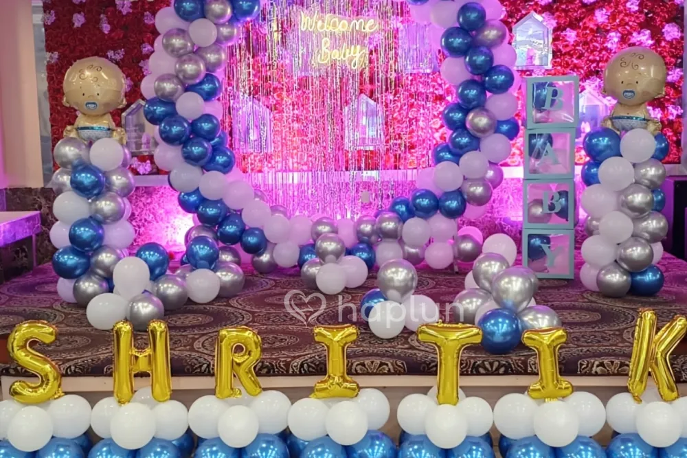 Baby Boy Welcome Ring Decor