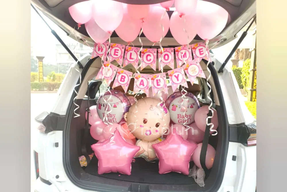 Baby Girl Car Dikki Decor