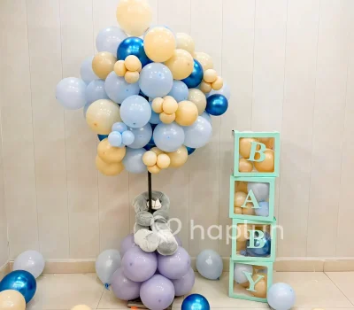 Baby Boy Decor with Teddy