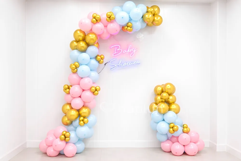 Baby Shower Pink and Blue Decor