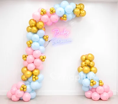 Baby Shower Pink and Blue Decor