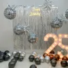 Silver Shine Disco Party Decor