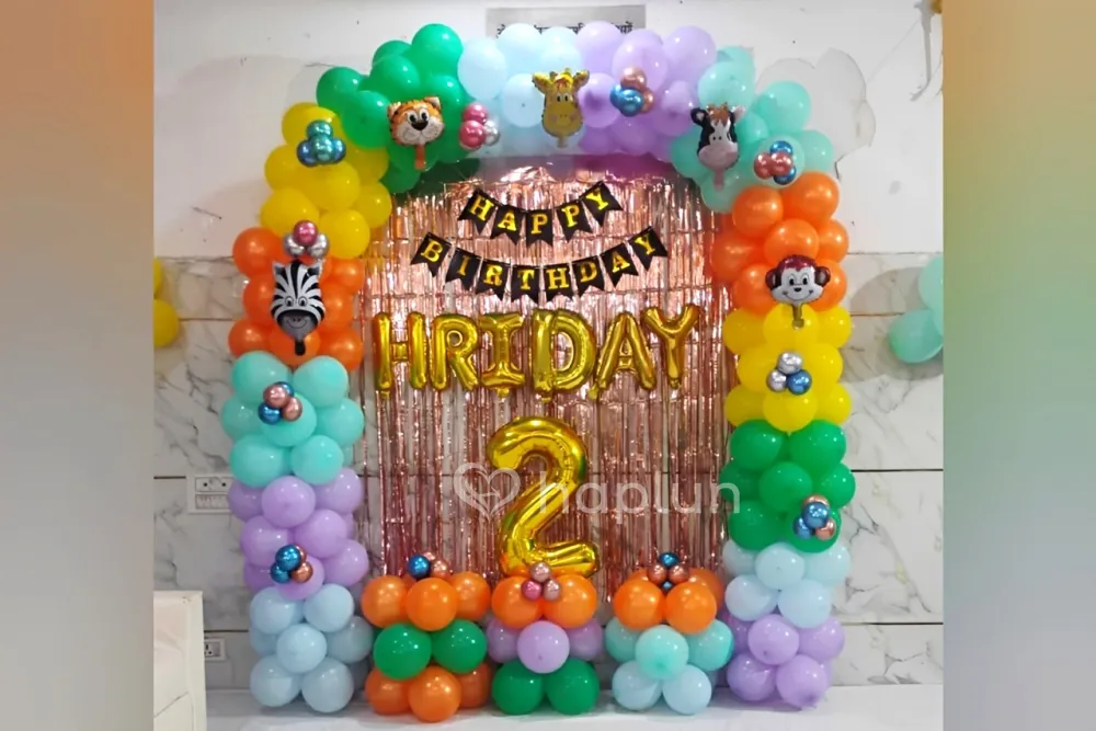 Multi Color Jungle Theme Decoration