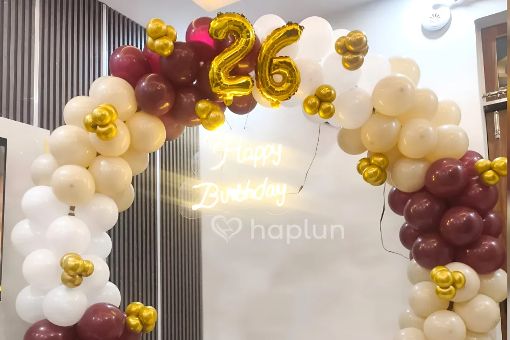 Simple Birthday Balloon Ring  Decor
