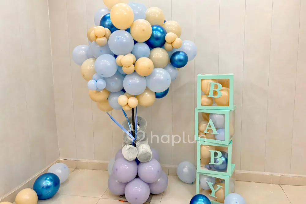 Teddy deocoration for welcome baby