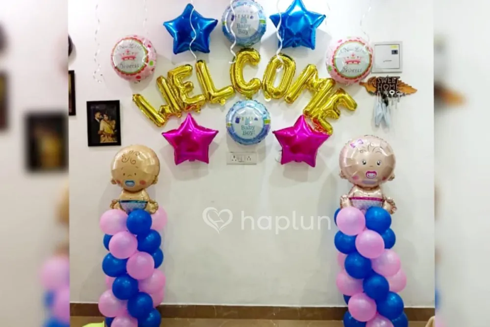 Twins Baby Welcome Decoration