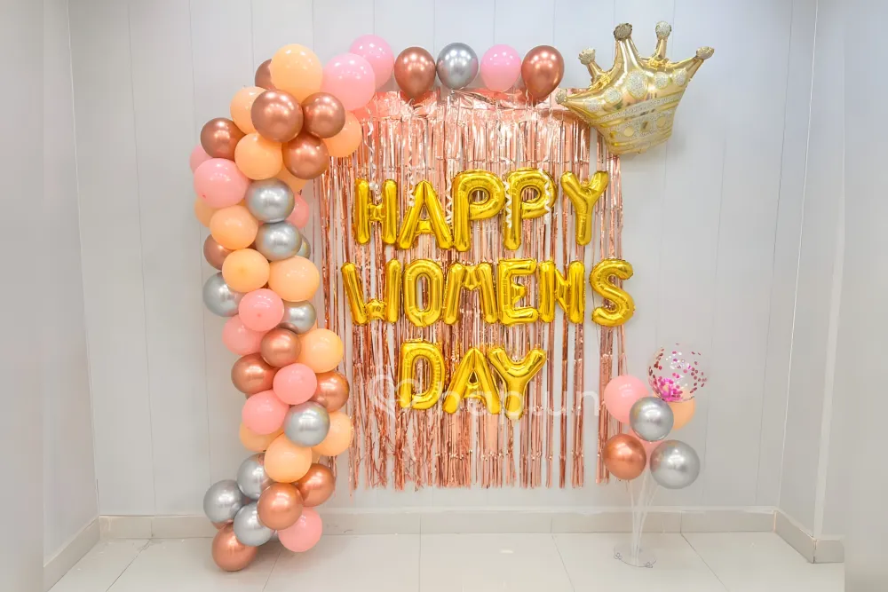 Women's Day Rose Gold Decor