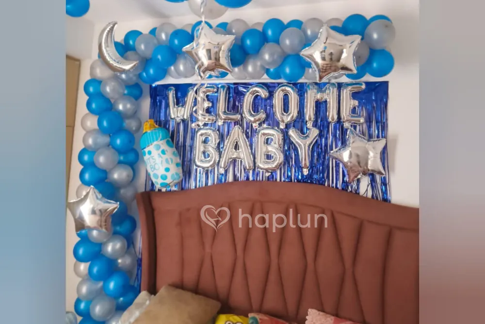 Baby Boy Welcome Decor at Room