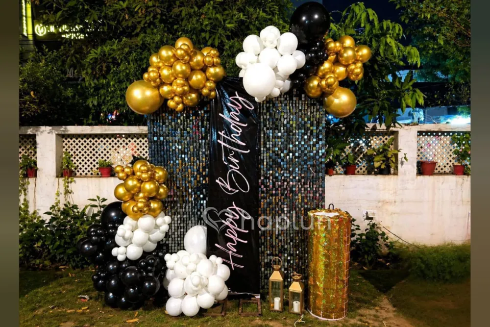 Chic Birthday Party Night Setup