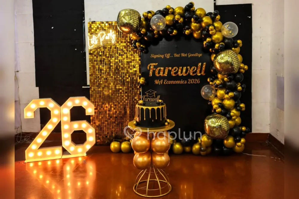 College Farewell Decoration Setup