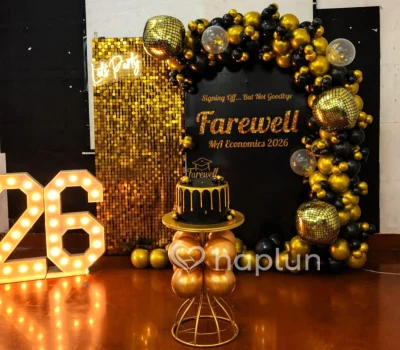 College Farewell Decoration Setup