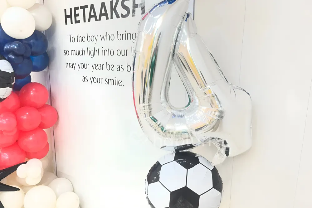 Football Birthday Balloon Decor