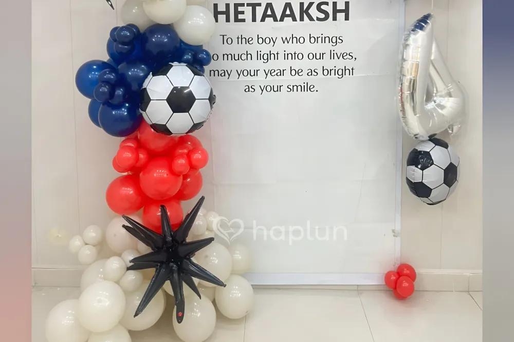 Football Birthday Balloon Decor