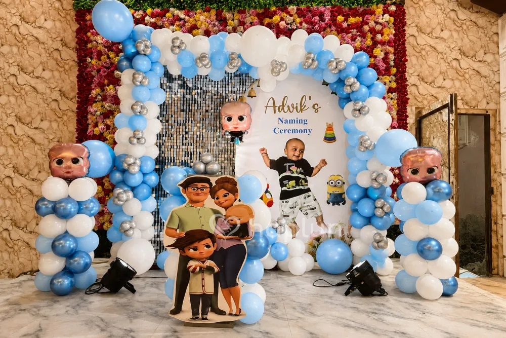 Boss Baby Naming Ceremony Setup