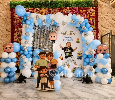 Boss Baby Naming Ceremony Setup